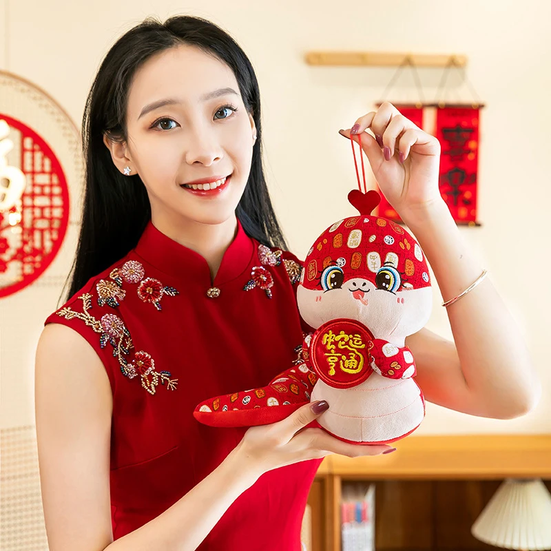 12/16 سنتيمتر ثعبان سنة التميمة ألعاب من نسيج مخملي دمية السنة الجديدة محظوظ قلادة لطيف ثعبان المفاتيح ثعبان سنة الثروة ألعاب من نسيج مخملي هدية السنة الجديدة