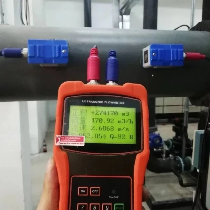 Clamp‑On Ultrasonic Flow Meter TUF‑2000H Handheld Portable Liquid Water Flow Velocity Measuring Instrument