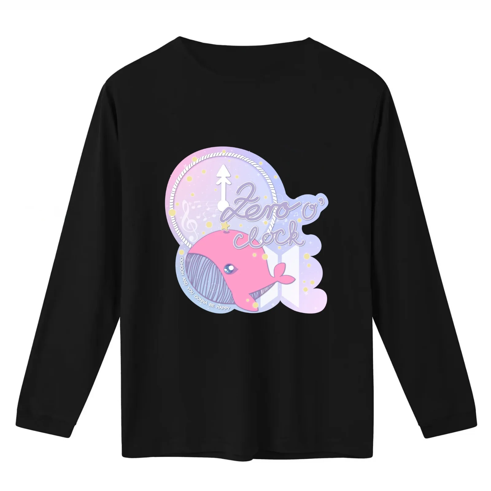 Zero O ’Clock T-Shirt Summer Casual Cotton Tee Oversized Streetwear Tops Vintage Graphic Print Loose Fit Short Sleeve