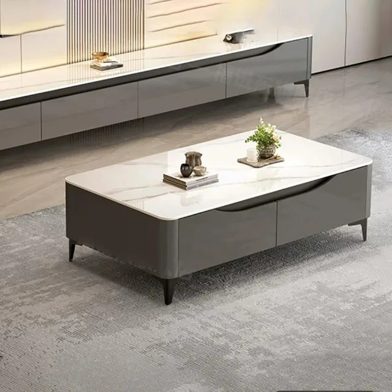 Aesthetic Modern Coffee Table Italian Vintage Display Coffee Tables Luxury Storage Nordic Table Basse Living Room Furniture