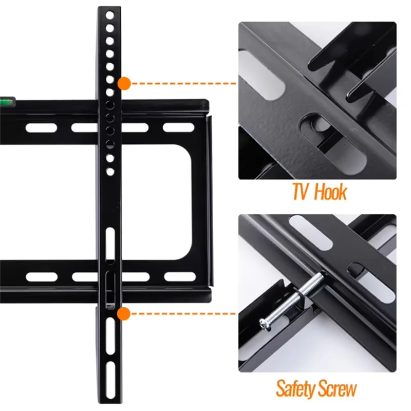 FFYY-Wall Mount Bracket For Plasma LCD LED HDTV TV Monitor 14 To 32 Inch Screen Universal Fixed Flat Panel Holder