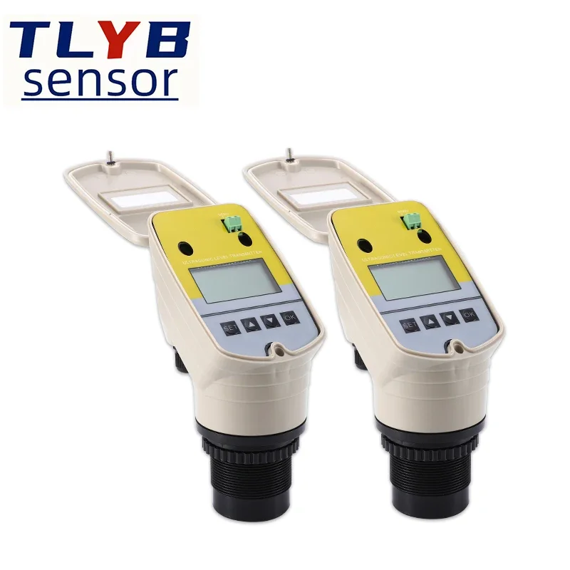 Integrated ultrasonic level gauge 4-20mA non-contact level sensor anti-corrosion level transmitter