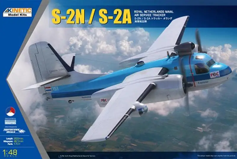 K48118 Kinetic 1/48 S-2N/S-2A Royal Netherlands Naval Air Service Tracker