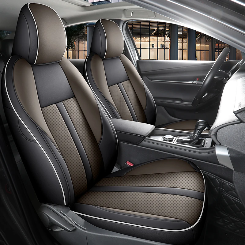 For Mazda 3 Axela 2020 2021 2022 2023 2024 2025 Custom Fit Car Accessories Seat Covers 5 Seats Sports Leather Car styling