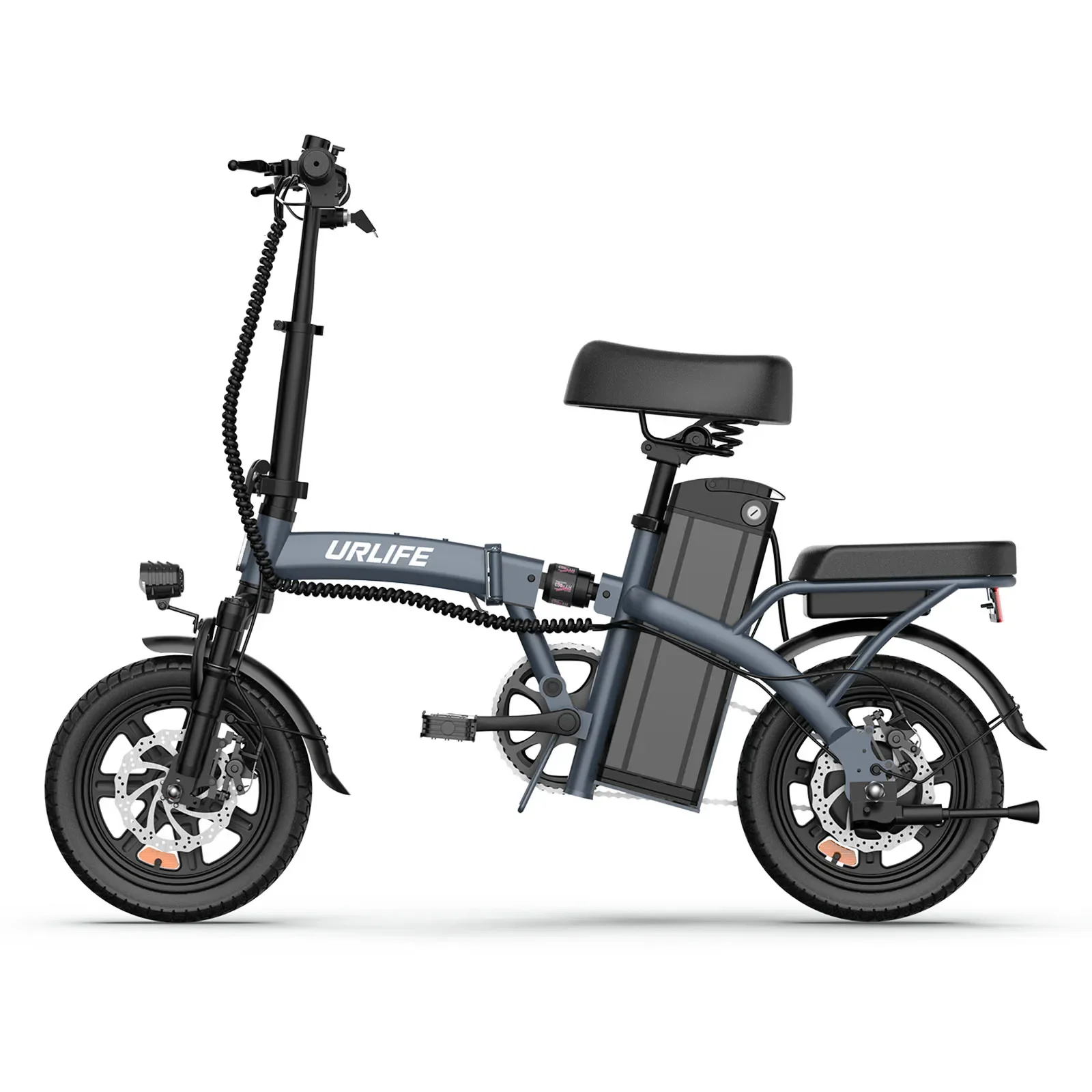 URLIFE F1L Erwachsenen-Elektrofahrrad 250W Motor Faltbares E-Bike 48V 7,5AH 14 Zoll Reifen City-Pendler-Elektrofahrrad – Detail 15