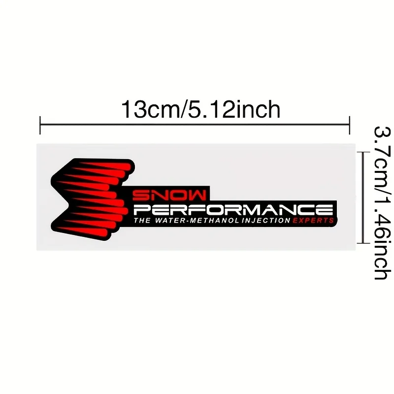 Snow Performance Vinyl Sticker, Waterproof Durable Decal for Turbo & Modified Car Side Window, Vehicle Customization Decor