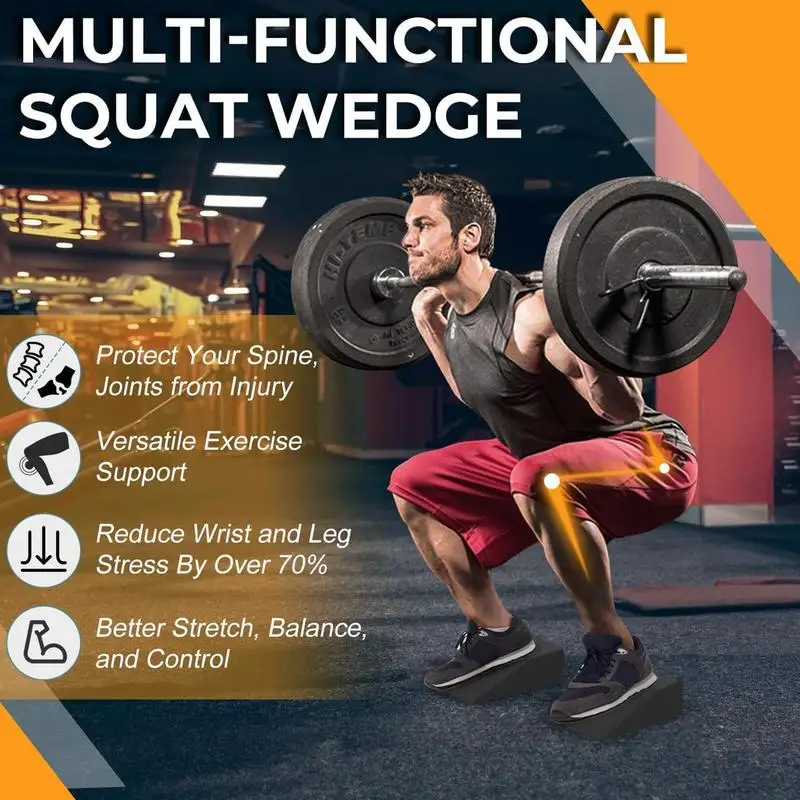 

Yoga Foam Wedge Blocks Professional Non-Slip Supportive Squat Ramp Yoga Prop Accessories Lightweight Calf Stretcher Slant Board