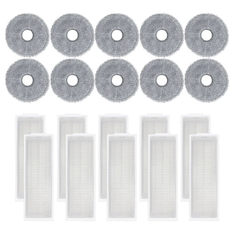 A01v-para cocotec conga 11090 rotação revolução robô vácuo peças filtro hepa mop pano pano pano acessórios de substituição