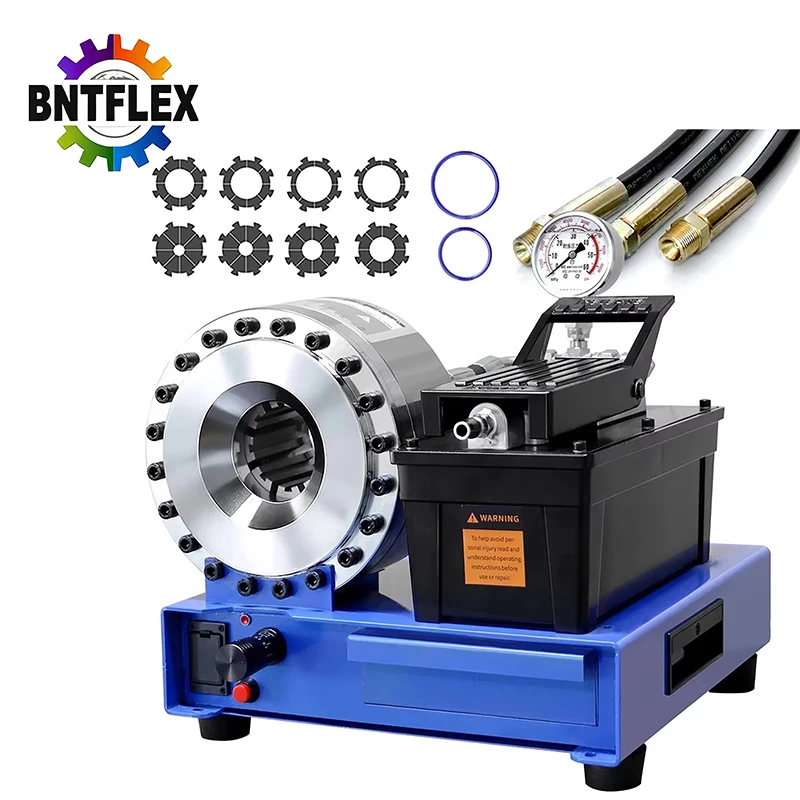 

customized 0.24-1 Inch Pneumatic High-Pressure Hydraulic Hose Crimping Machine with 8-Set Dies for Industrial Use