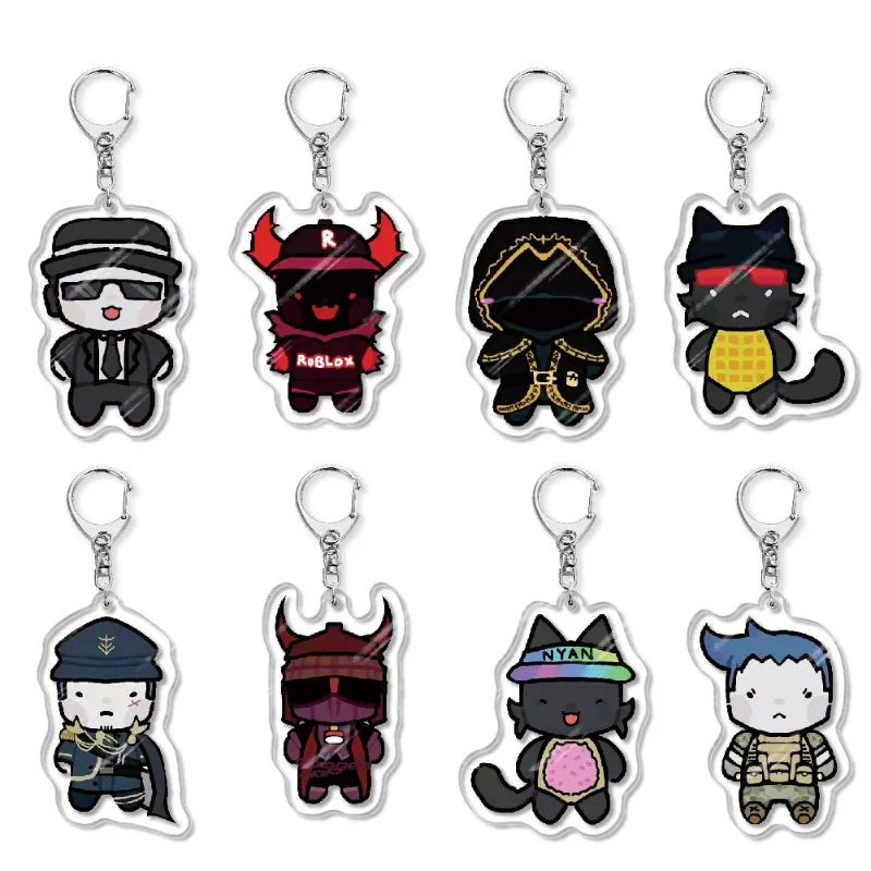 Forsaken Anime Acrylic Keychain Kawaii Bag Charm Pendant Keyring Goods Collection Ornament Toys Exquisite Gift for Fans Cosplay
