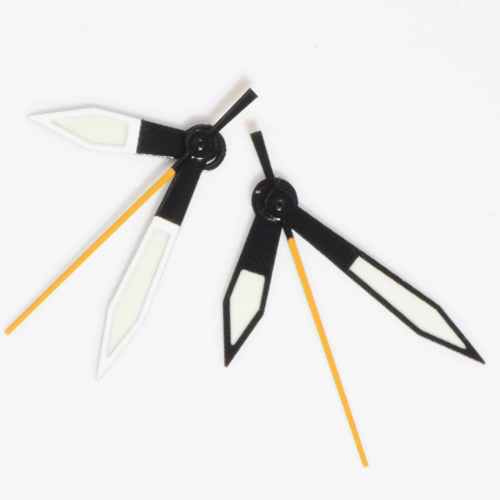 NH35 NH36 Watch Needle Hands Pointer 8*12*12.5mm Black White Hands Aiguille Hands C3 Green Luminous Modification Accessories image 3