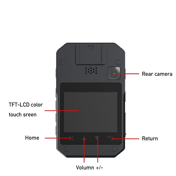 2022 Android камера для ношения на теле IP68 IR 4G GPS WIFI камера для ношения на теле с распознаванием лиц 10-часовая запись