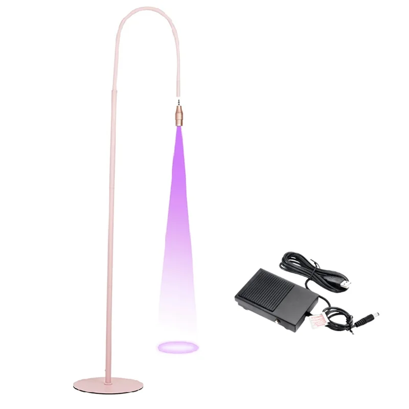 

【DURABLE 】Gooseneck UV Eyelash Lamp Floor Lamp 1-Second Fast-Curing Aperture LED UV Glue Curing Light Set US Plug