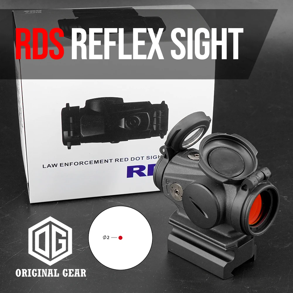 

Red Dot Sight RDS 2MOA Reflex with 39 mm One-Piece TNP Mount, Perfect Replica for Airsoft, 2024, New