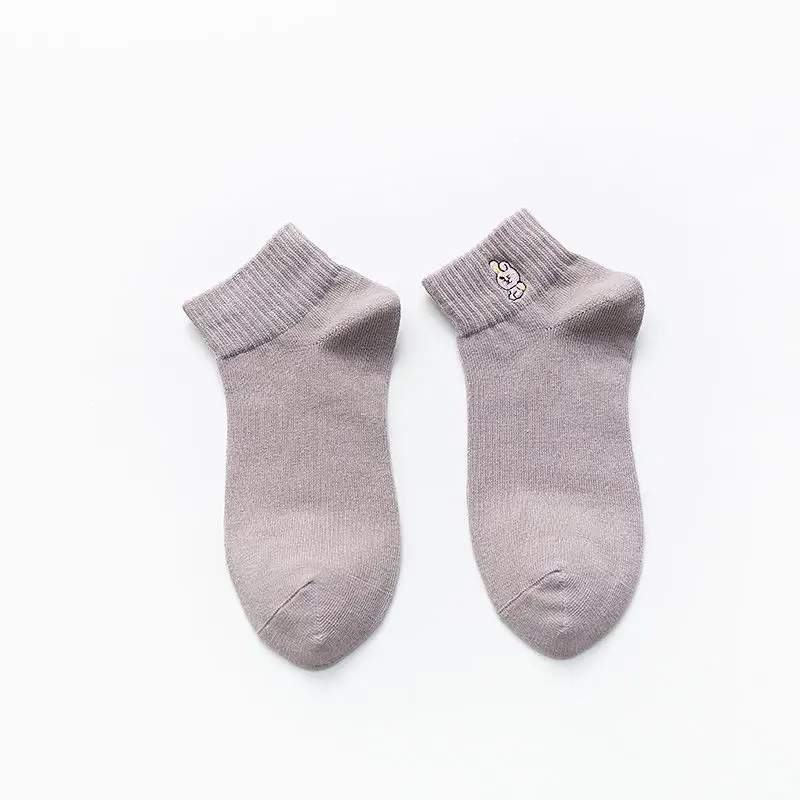 BT21 Socken Tata und Koya Cartoon und süße, modische, personalisierte, hochwertige, bequeme, atmungsaktive Sommer-Knöchelsocken aus Baumwolle – Detail 5