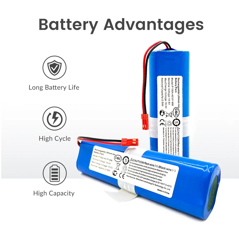 14.8 V 2600mAh Lithium Battery for ILIFE V5 V5s V50 V3 DF45 DF43 plus v3s pro Robot Vacuum Cleaner ILIFE v5s pro battery