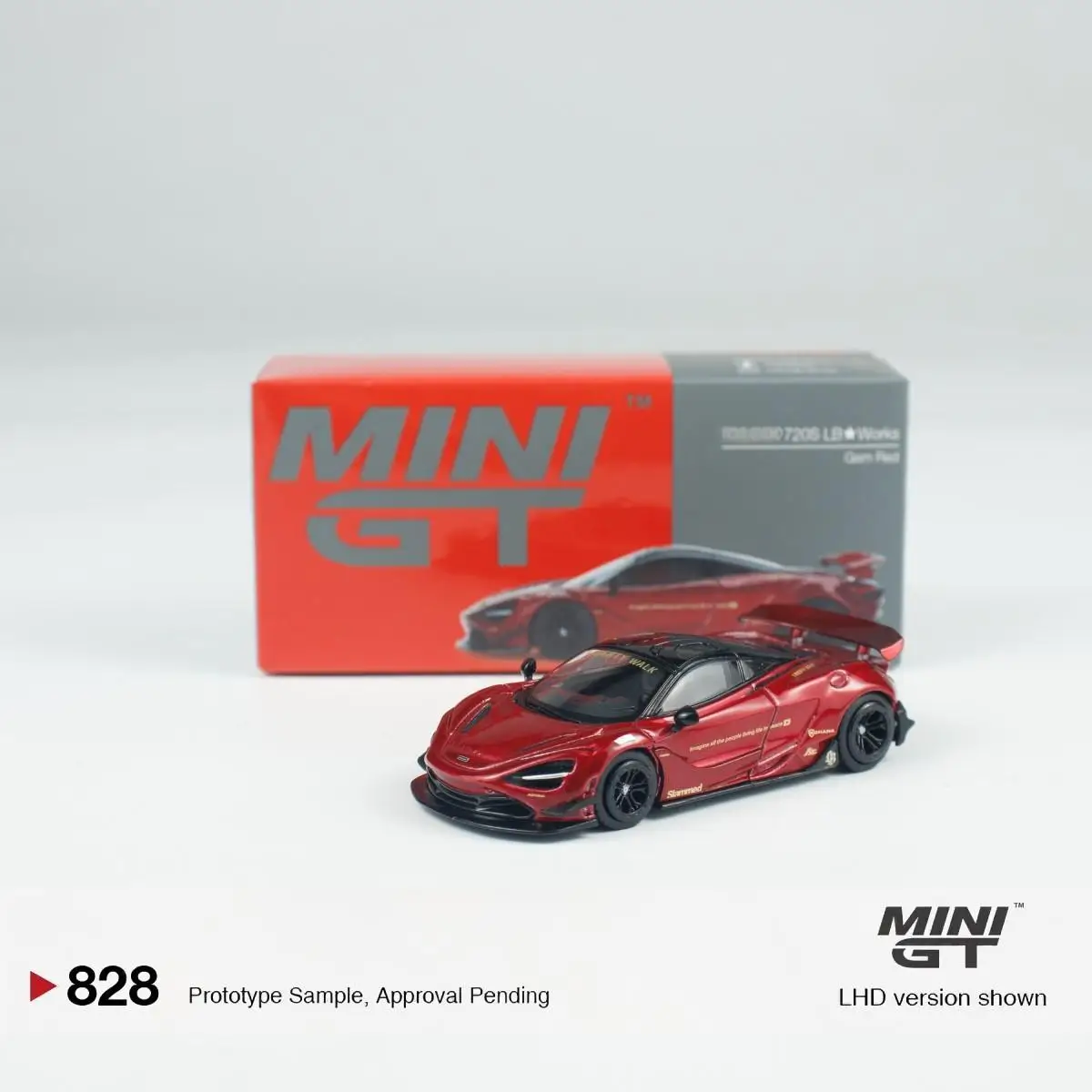 

TSM MINIGT 1/64 minigt 828 720S LBWK Gem Red BOX/блистерная упаковка, литые под давлением модели автомобилей из сплава
