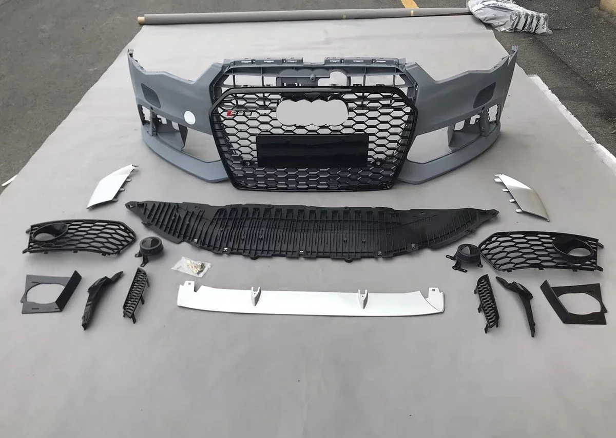 BR 모디피케이션 클럽 팩토리 A6 S 라인 S6 C7 C7.5 프론트 범퍼 페이스리프트 RS6 바디킷 (A6 S6 C7 C7.5 2012 2013 2014 2015 20년식)