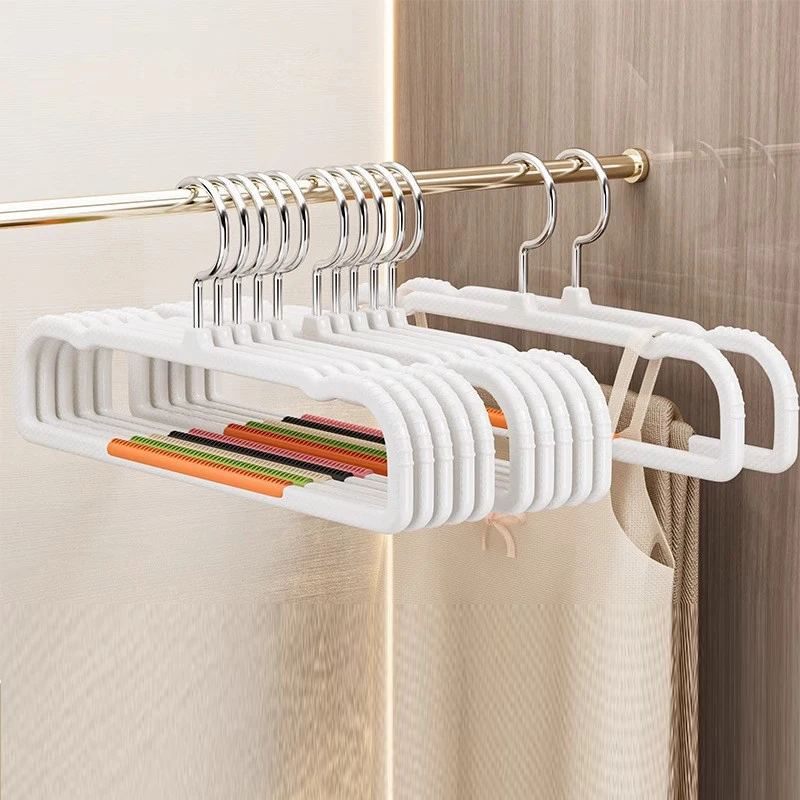 10Pcs/lot Large Multifunctional Wet and Dry Household Hanger Suitable for Hanging Clothes Bedroom Wardrobe Anti-Slip