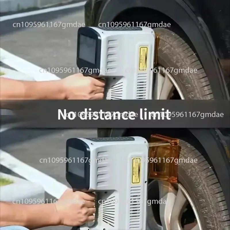 All-In-One Portable Mini Outdoor Handheld Fiber Laser Marking Machine for Metal, Hard Plastic, Rubber Tire Lettering