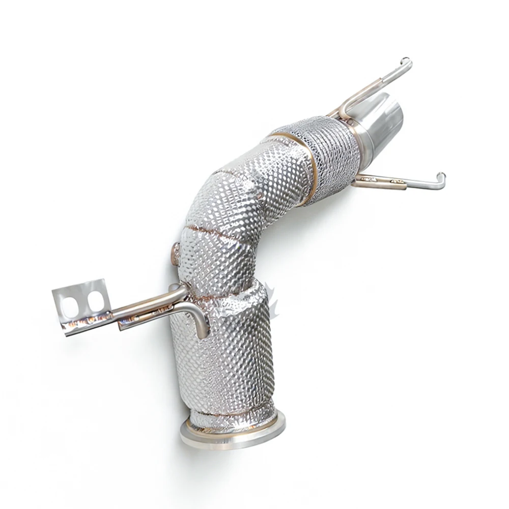 High performance Exhaust downpipe for BMW MINI 2.0T B48 F54 COUNTRYMAN COOPER S 2017-2019 stainless steel with insulation layer