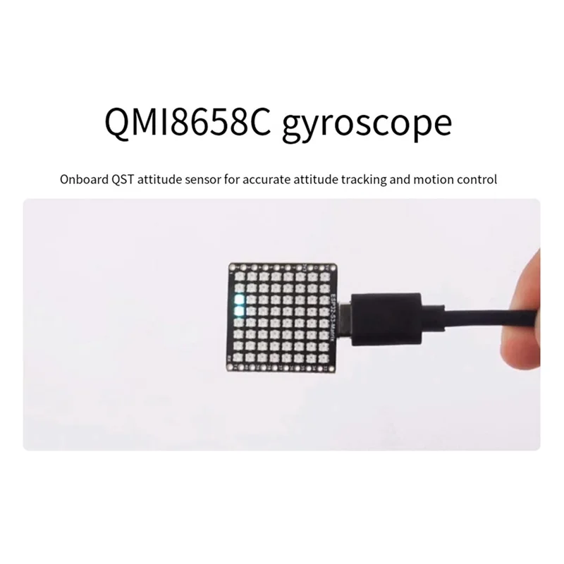 

Well Made-ESP32-S3 Micro-Development Board HAT 8X8 LED Matrix Wi-Fi+Bluetooth Low Energy Development Board