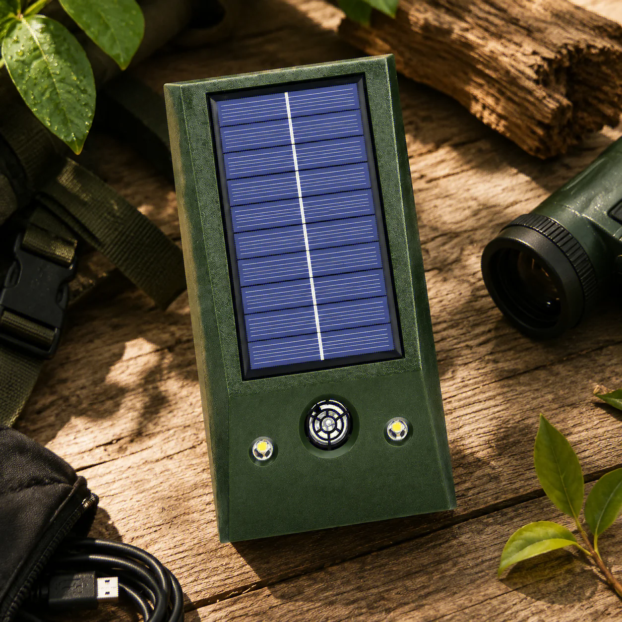 Solar Ultrasonic Animal Repellent for Rodents Birds LED Flashing Pest Controller Indoor Outdoor Garden Farm Mouse Control