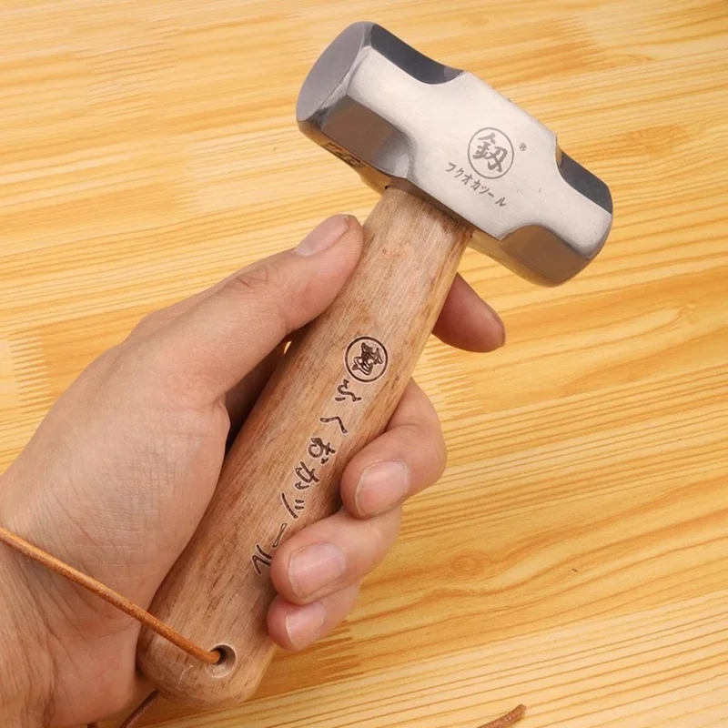 

Short Handle Mini Multi-functional Octagonal Hammer Woodworking Special Claw Hammers Solid Wood Household Portable Hand Tools