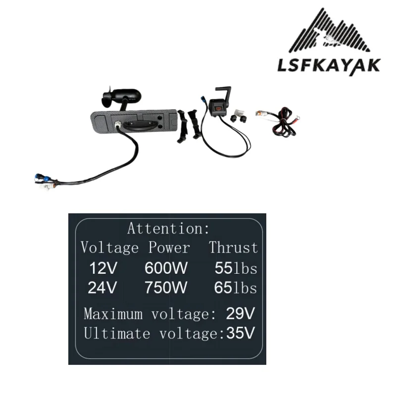 2025 Motorized Kayak 65LBS Motors in Chinese Factories Can Be Used Together with Propeller Pedals Door to Door Transportation