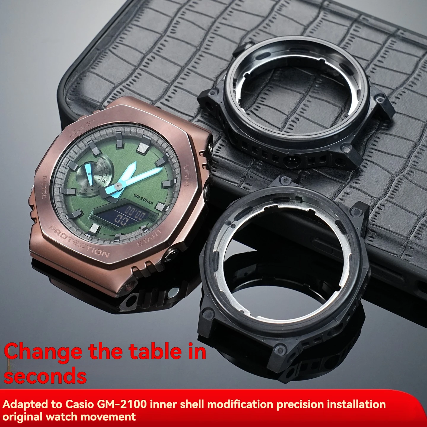 Для часов Casio G-Shock GM-2100, внутренний корпус, специальный корпус, модификация, обновленные аксессуары, замена оригинального корпуса