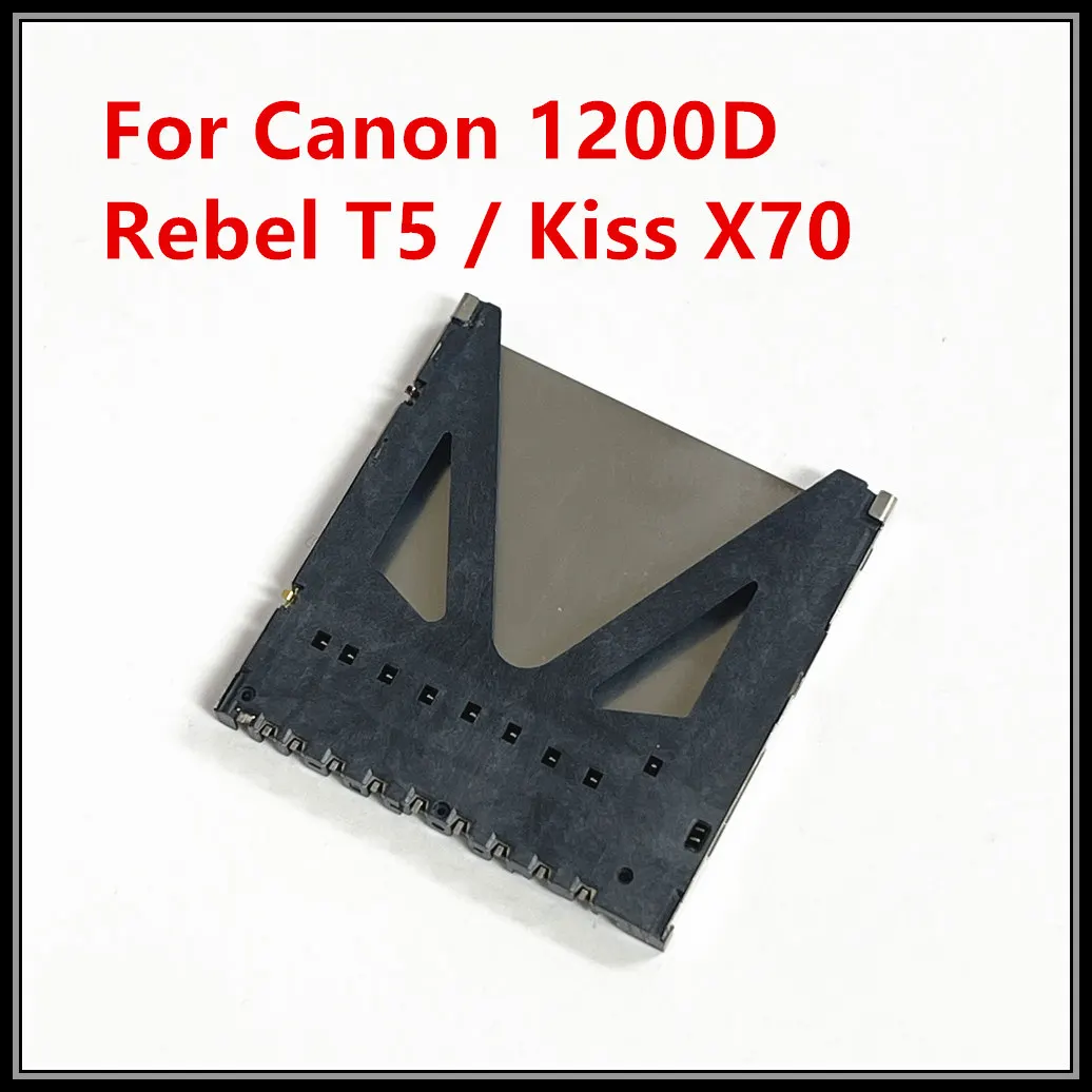 NEW For Canon 1200D / Rebel T5 / Kiss X70 SD Memory Card Reader Connector Slot Holder Camera Replacement Repair Spare Part