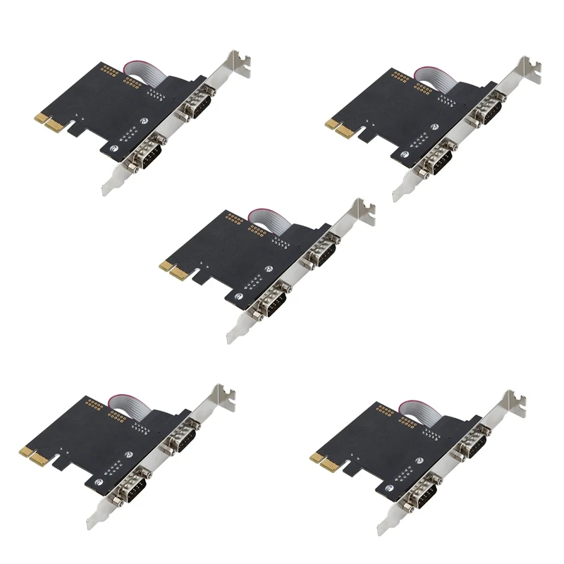 

AT41 5X Pcie To Serial Ports RS232 Interface PCI-E PCI Express Card Adapter Industrial Control Computer Expansion Card