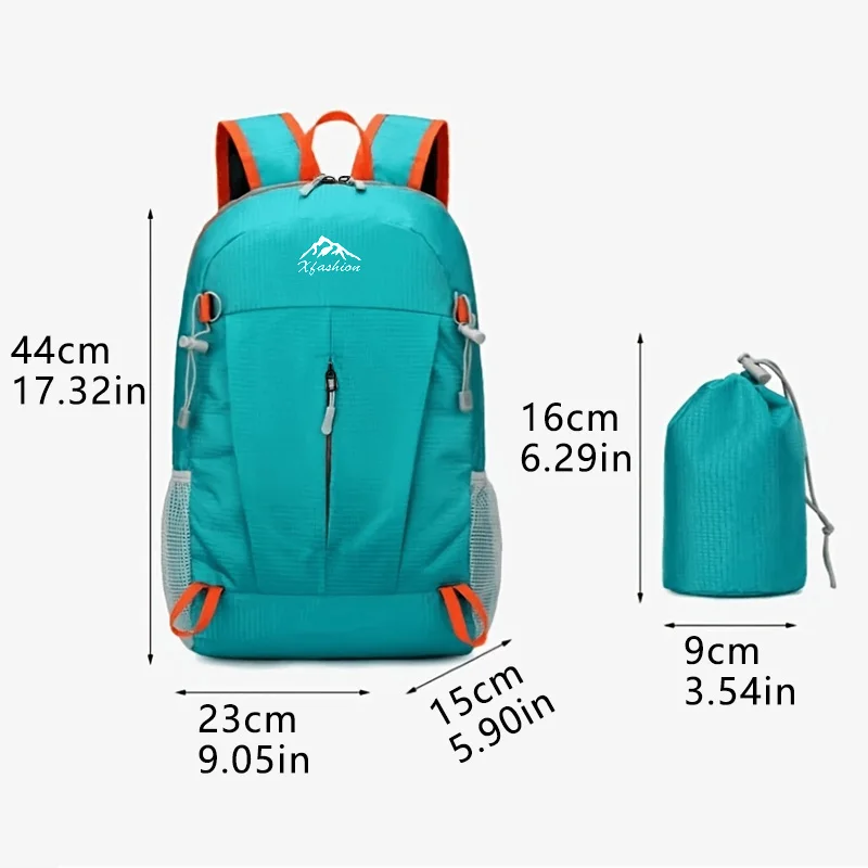 Outdoor Ultra-Light Sports Backpack, Foldable Travel Backpack for Men and Women, Hiking Bag, Foldable Skin Bag, School Bag, Backpack, Small Bag, Travel Bag view 5