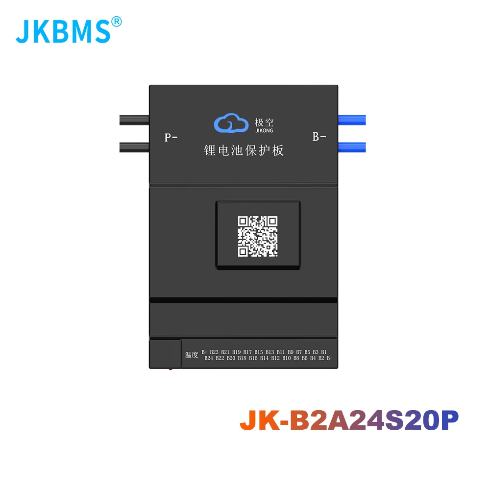 JKBMS B2A24S20P SMART BMS 2A BALANCE CURRENT BMS 200A BT 36V 48V 60V Li-Ion LTO Battery Lifepo4 Battery Storage Bluetooth Bms