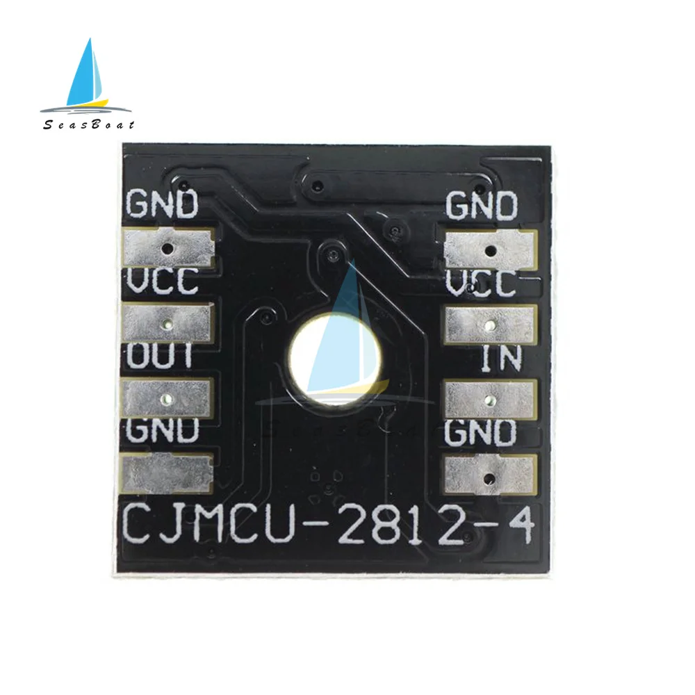 1/4/8 Bits Ws28125050 RGB LED Full Color Driving Color Lamp Module RGB LED Lamp Panel Module Round Square 5V LED Precise