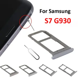 Bilashmart Samsung Galaxy S7 G930 G930F G930FD G930A G930P Phone Housing BackShell SIM Card Adapter And Micro SD Card Tray Holder