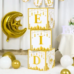 Eid Letter Boxes 2025 Eid Mubarak Ramadan Decoration for Home Muslim Islamic Eid Al Adha Ramadan Mubarak Ornament Party Decors