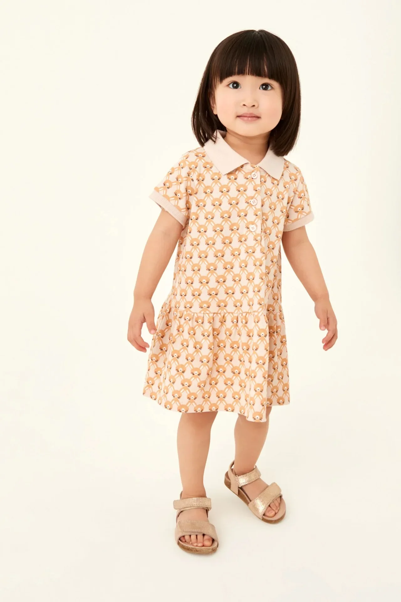 Vestido de Polo de algodón para niñas pequeñas, ropa suave y cómoda, ropa informal encantadora para niños de 2 a 8 años, verano 2024