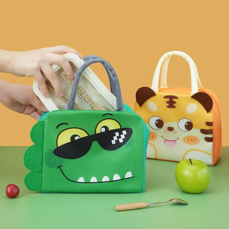 Cute Children Lunch Bag Cartoon Thermal Insulated Box School Portable Kids Handbag Outdoor Waterproof Picnic Lunch Bags Сумки