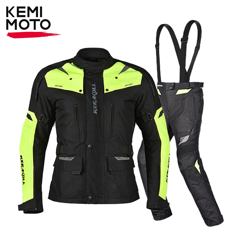 

DUHAN Motorcycle Men Suit Profession Chaqueta Moto Waterproof Motocross Jacket Racing Motociclista Body Armor Breathable Soft