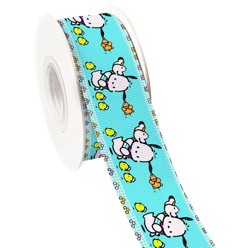 Sanrio Pachacco Printed Grosgrain Ribbon for Cheer Bows DIY Girl Headwear Hair Bows 10yards Satin Ribbon