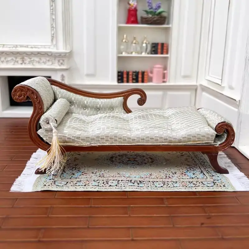 1:6 1:12 Poppenhuis Simulatie Bank Fauteuil Model Pop Thuis Miniatuur Schoonheid Bank Meubels Decor Poppenhuis Thuis Pretend Speelgoed