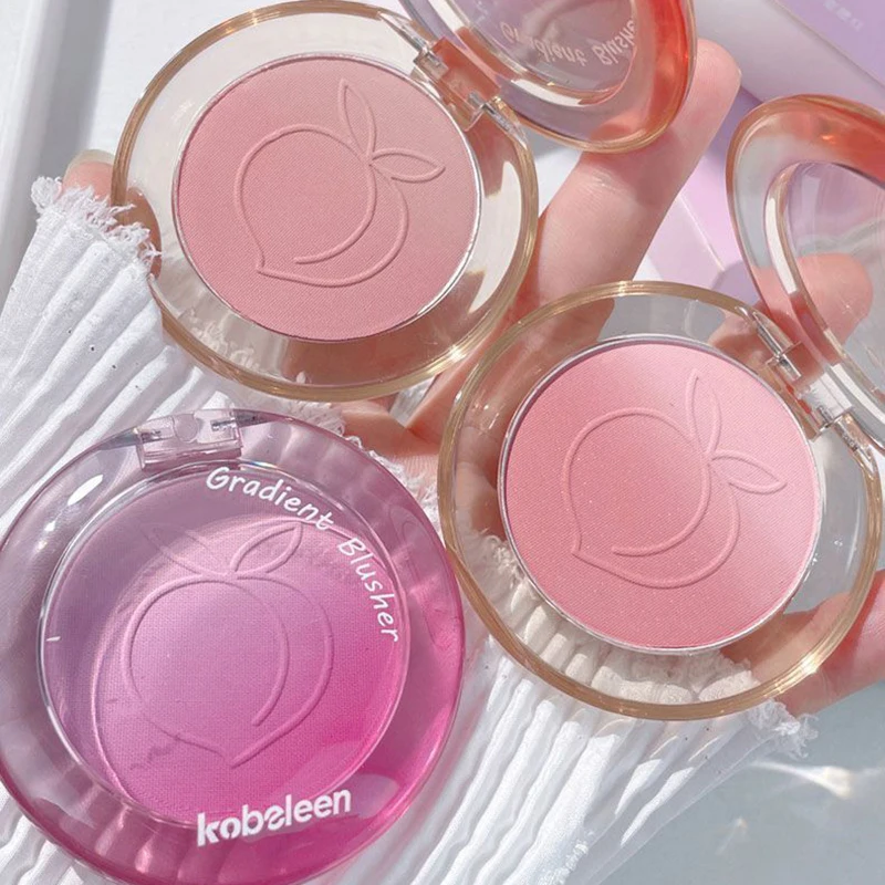 لطيف الوردي لوحة أحمر الخدود التدرج منخفضة التشبع عارية ماتي ضباب روج روبور بصيص سطع الحليب أحمر الخدود الكورية Dupes ماكياج #3