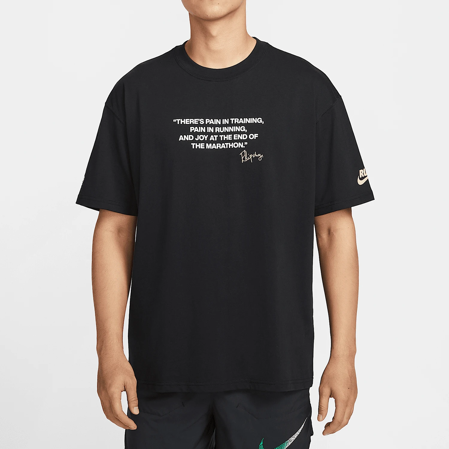 

Официальные летние новые мужские свободные дышащие беговые рукава Nike с короткими рукавами и принтом II7231-010