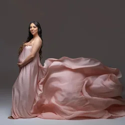 Satin Maternity Wrap Silky Scarf Maternity Posing Glossy Tossing Gown Fancy Pregnant Woman Wedding Photography Photo