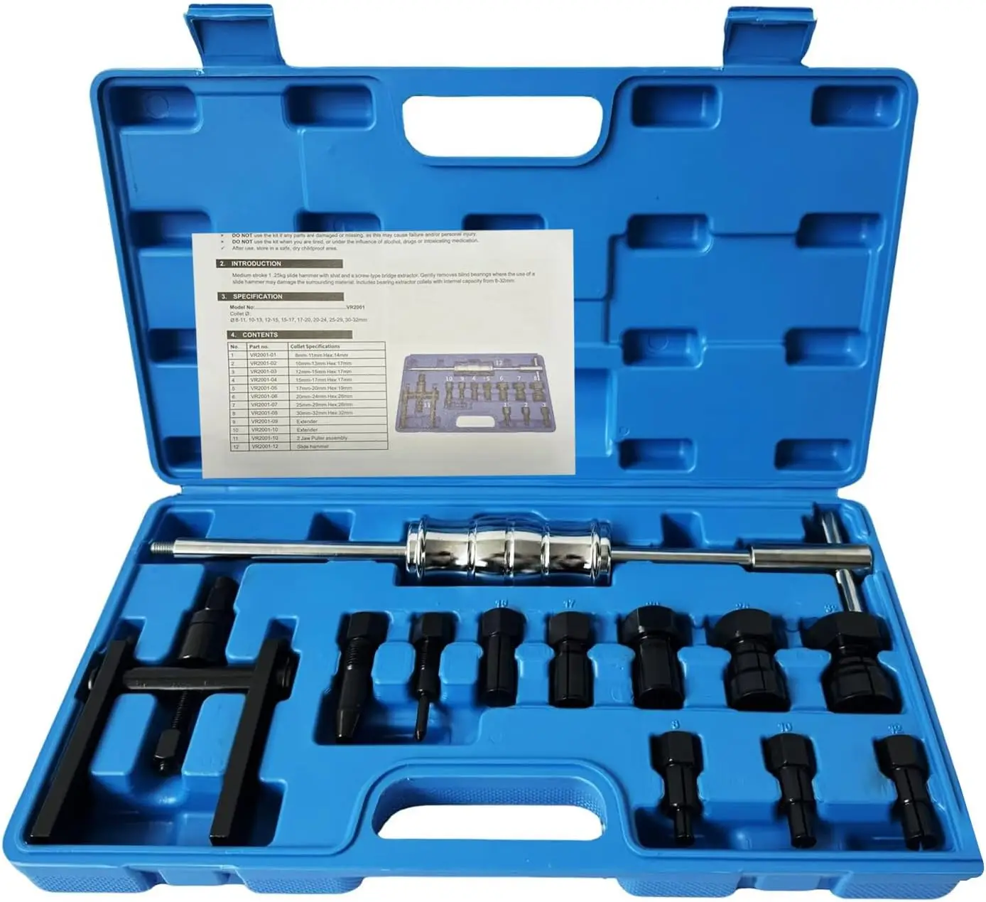 

Набор съемников для подшипников глухих отверстий, 12 шт., комплект внутреннего экстрактора для подшипников колес мотоцикла и велосипеда, 8-32 мм с расширяющимся воротником