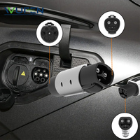 WUFEN For BYD Adapter 32A 7KW 250V Tesla to GBT With lock buckle Converter for China Standard Electric Vehicle Charging