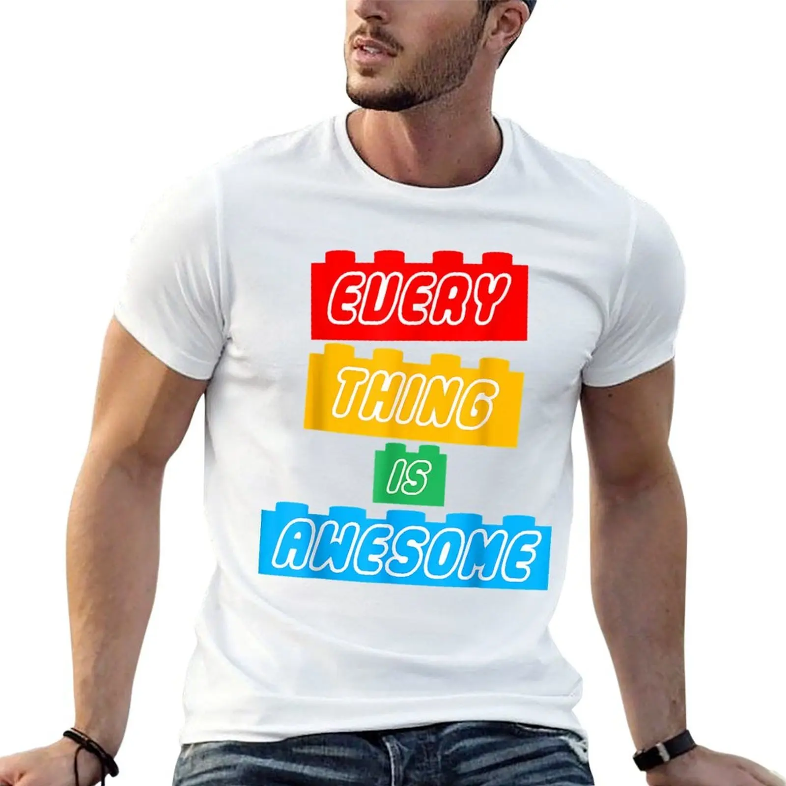 Tout est génial pour l'optimiste éternel, t-shirt drôle, humoristique, humoristique et dérisionnaire, avec impressions