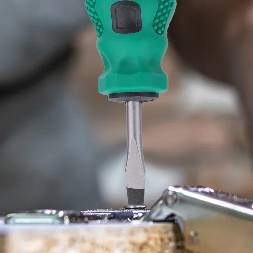 Short Handle Screwdriver Set Magnetic Mini Portable Screwdrivers Inch Half Cross Small Handle Driver Household Maintenance Tool