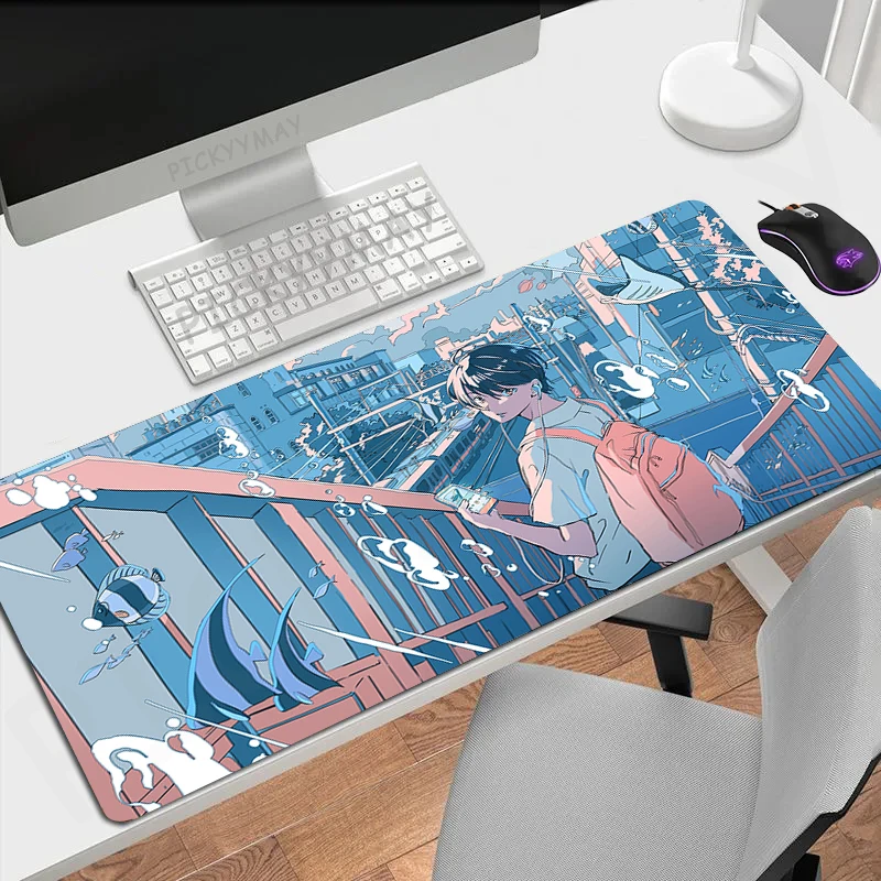 Pixel Design Large Mousepad Gamer Mousepads Keyboard Mat Desk Rug Waterproof Pc HD Desk Mats Company Mouse Pad For Gift
